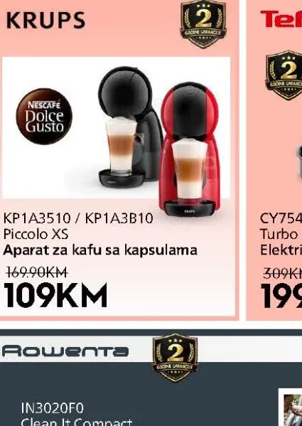 Krups aparat za kafu sa kapsulama KP1A3510 / KP1A3B10