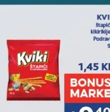 Kviki štapići s kikirikijem 90g