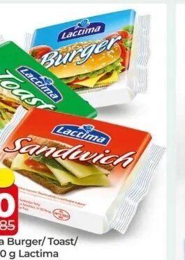 Lactima Sir u listićima Burger/Toast/Sandwich 100 g