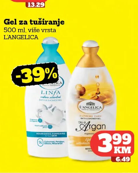 L'Angelica gel za tuširanje 500 ml