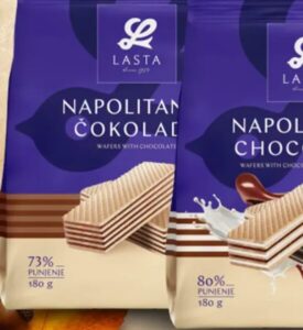 Lasta Napolitanke 180 g, Kort