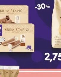 Lasta Štapići krem bijela čokolada / lješnjak / čokolada / kokos 200 g, Mega diskont