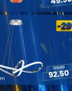 LED luster 19602P-CH 725x325x175 mm, FIS