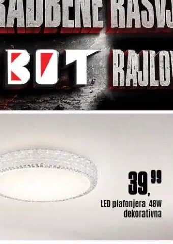 LED plafonjera 48W dekorativna