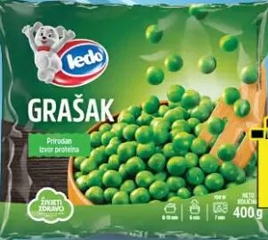 Ledo grašak 400 g, Robot