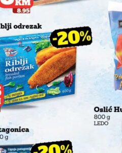 Ledo Panirani riblji odredzak 400 g, Crvena jabuka