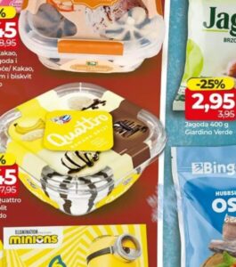 Ledo Quattro banana split 900 ml, Bingo