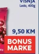 Ledo višnja 400 g, Konzum i Mercator