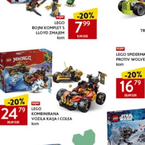 LEGO kombinirana vozila kaija i colea kom, Konzum i Mercator