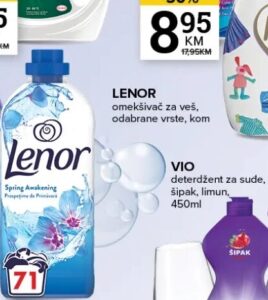 Lenor omekšivač za veš 1 kom, Konzum i Mercator
