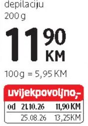 Lidera prašak za depilaciju 200 g, dm