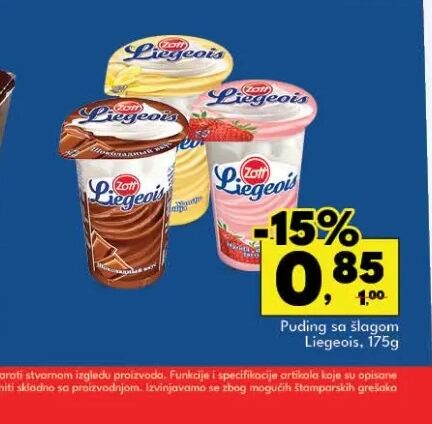 Lieggeois Puding sa slagom 175g