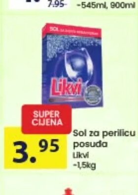 Likvi sredstvo za ispiranje posuđa 450 ml