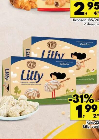 Lilly keks 220g