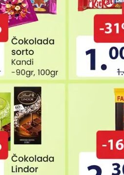 Lindt Čokolada Lindor 100gr