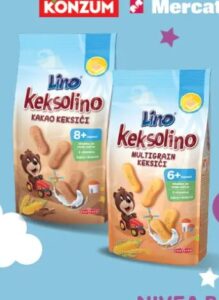 Lino Keksolino 140 g, Konzum i Mercator