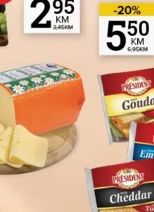 Livada polutvrdi sir 1kg, Konzum i Mercator
