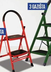Ljestve dekorativne metalne 2 gazišta 1 kom, Robot