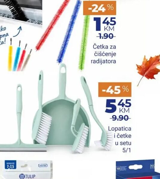 Lopatica i četke u setu 5/1