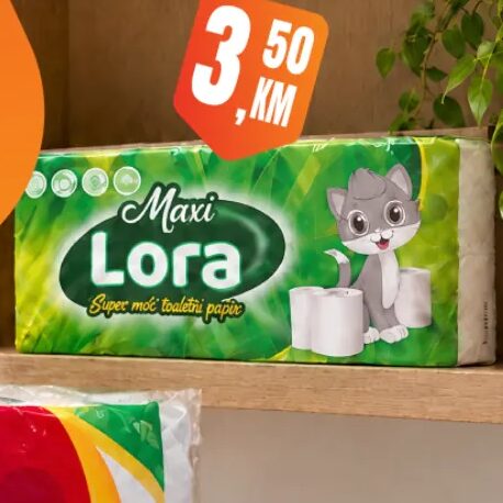 Lora toalet papir Maxi troslojni 10/1