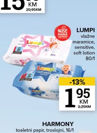 Lumpi vlažne maramice 80/1