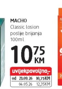MACHO Classic losion poslije brijanja 100 ml, dm