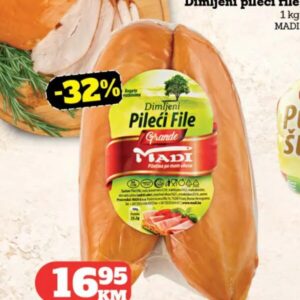 MADI Dimljeni pileći file 1 kg, Crvena jabuka