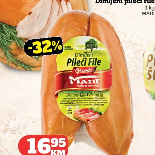 MADI Dimljeni pileći file 1 kg