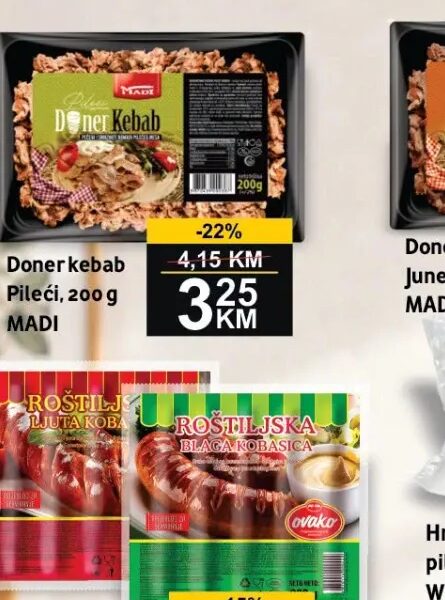 MADI Doner kebab pileći 200 g