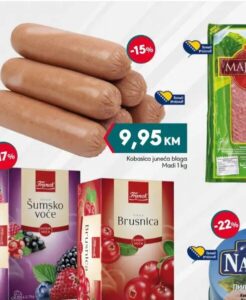 Madi Kobasica juneća blaga 1 kg, Mega diskont