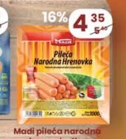 Madi pileća narodna hrenovka 1 kg