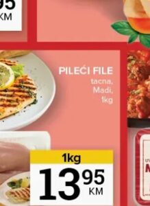 Madi pileći file 1kg, Konzum i Mercator