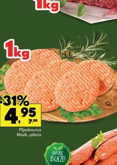 Madi Pljeskavica pileća 1 kg