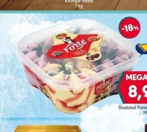 Magic Ice Sladoled Forte Cream & Biscuit 1500 ml, Mega diskont