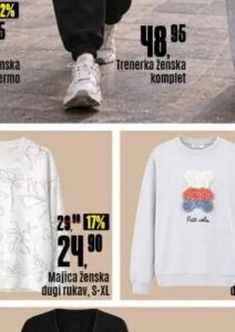 Majica ženska dugi rukav S-XL, Robot