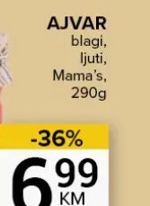 Mama's Ajvar 290 g, Konzum i Mercator