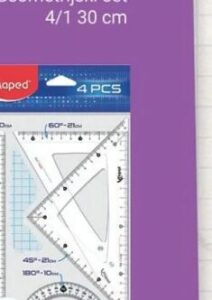 Maped Geometrijski set 20 cm 4/1 20 cm 4/1, Bingo