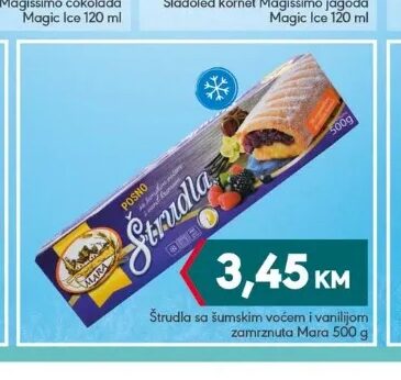 Mara Štrudla sa šumskim voćem i vanilijom zamrznuta 500 g