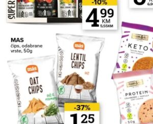 Mas čips 50 g, Konzum i Mercator