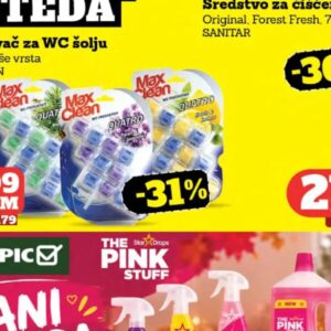 Max Clean osvježivač za WC šolju 3 x 50 g, Tropic