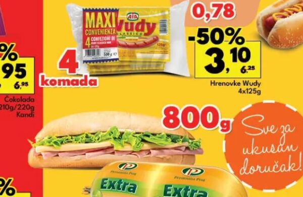 Maxi Hrenovke Woody 4 komada