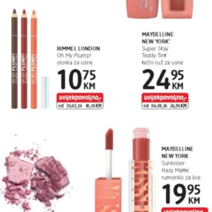 Maybelline New York Sunkisser Hazy Matte rumenilo za lice, dm
