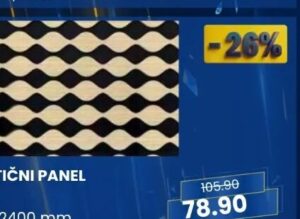 MDF AKUSTIČNI PANEL 600x2400 mm