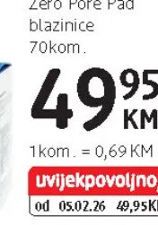 medicube Zero Pore Pad blazinice 70 kom., dm