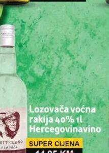 Mediterano Lozovača voćna rakija 1 l, Best