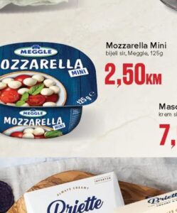 Meggle masline, paprike punjene sirom, cherry paprika, yellow cherry 210 g, Konzum i Mercator