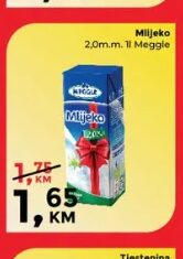 Meggle mlijeko 1 l, Namex