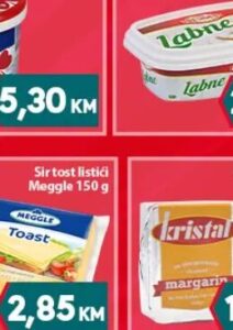 Meggle Sir tost listići 150 g, Mega diskont