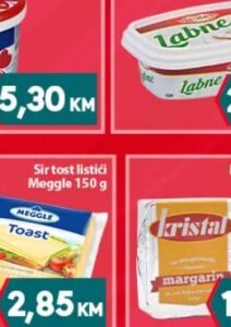 Meggle sir tost listići 150 g, Mega diskont