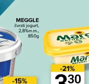 Meggle svježe mlijeko 1 l, Konzum i Mercator